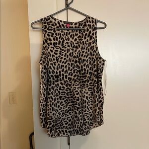 Vince Camuto Black and White Sleeveless Tank Top